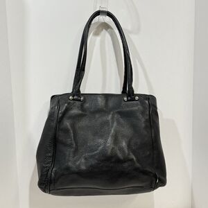 Kate Spade New York Womens Black Pebbled Cow Leather Inner Pockets Satchel Bag